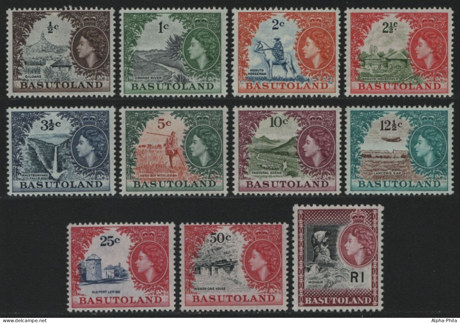 Basutoland 1961 - Mi-Nr. 72-82 ** - MNH - Queen Elizabeth II (I) - 1933-1964 Colonia Britannica