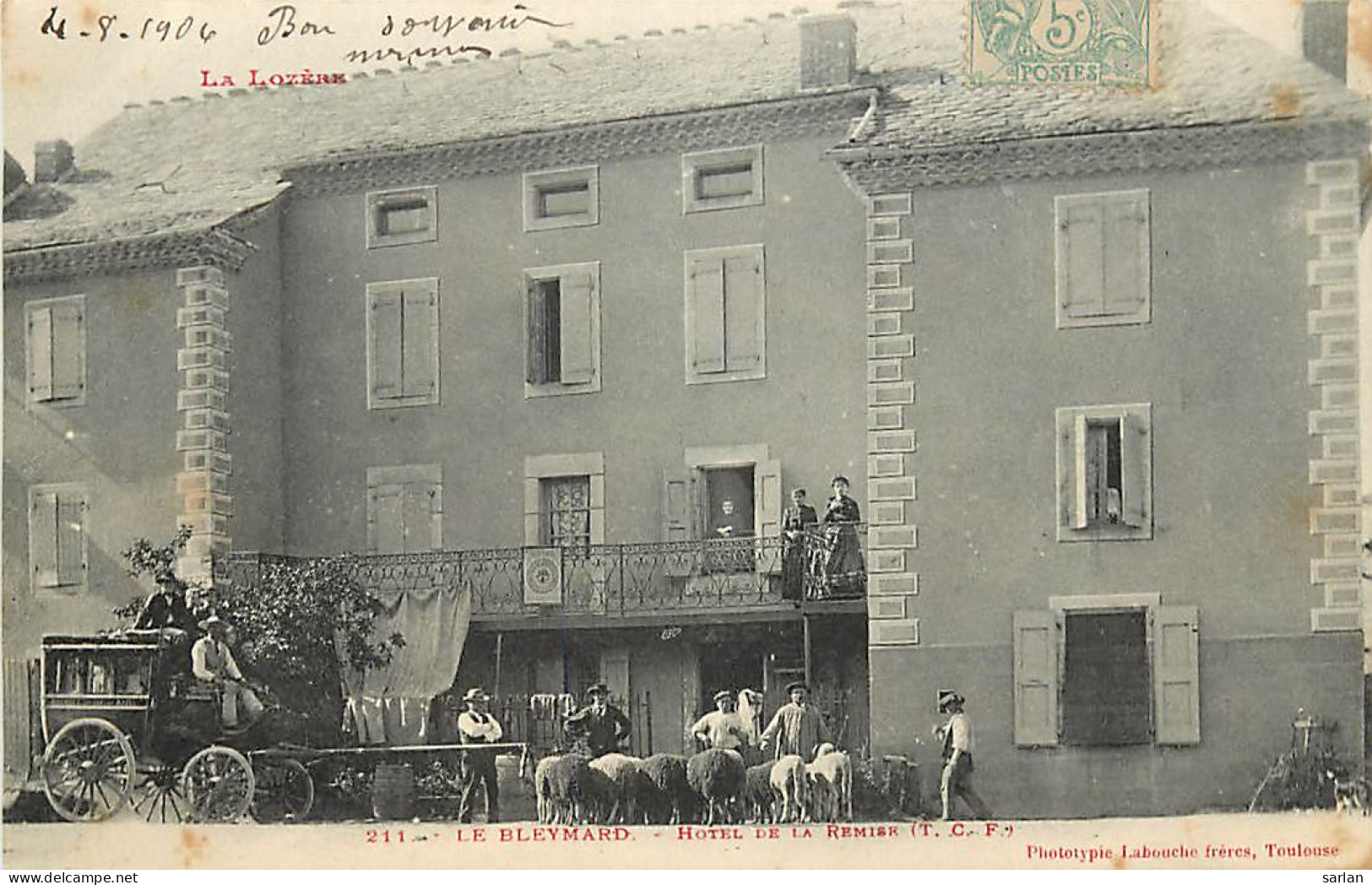 48 , LE BLEYMARD , Hotel De La Remise ( Diligence ) , * 251 33 - Le Bleymard