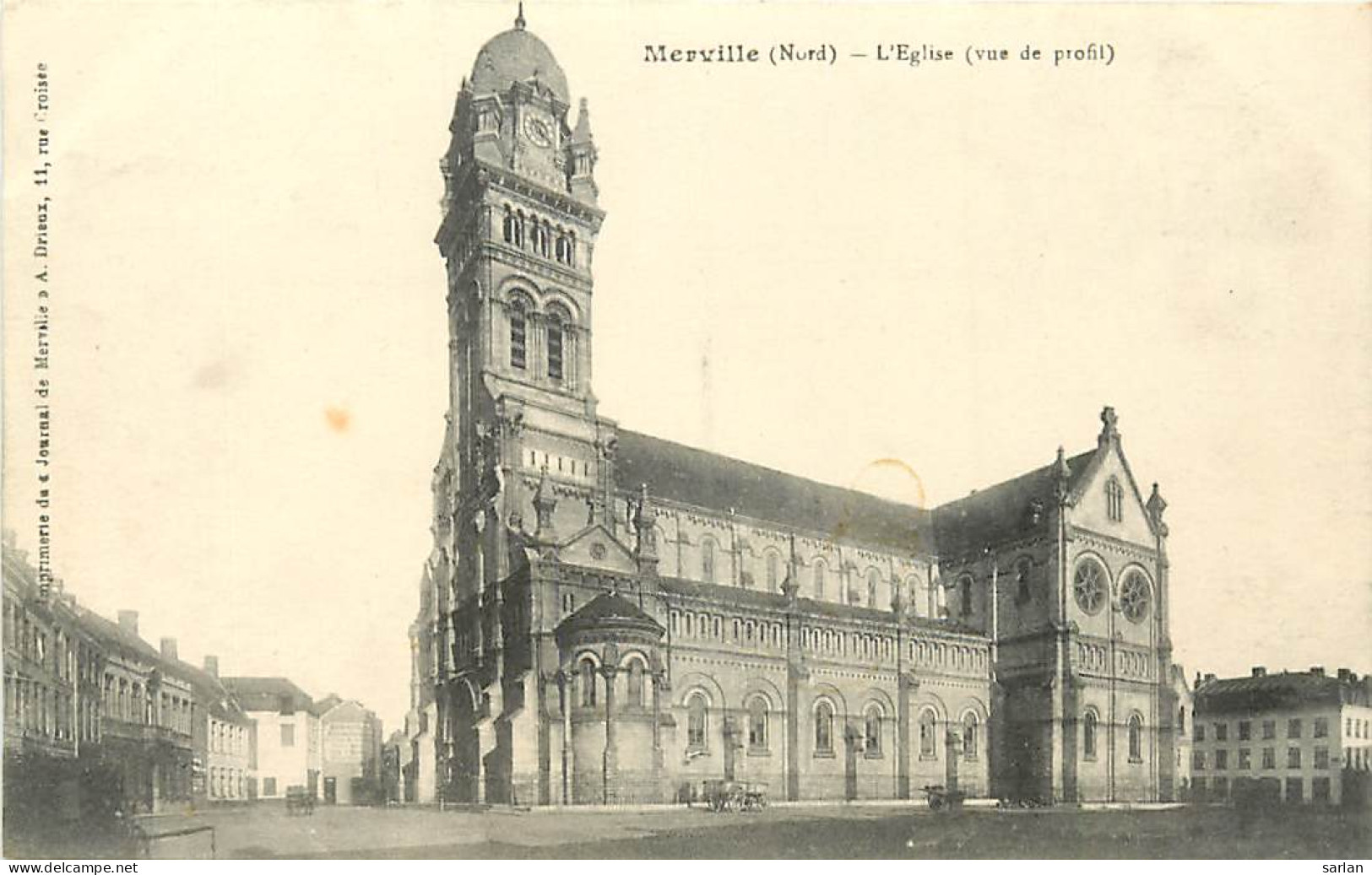 59 , MERVILLE , L'église , * 254 50 - Merville