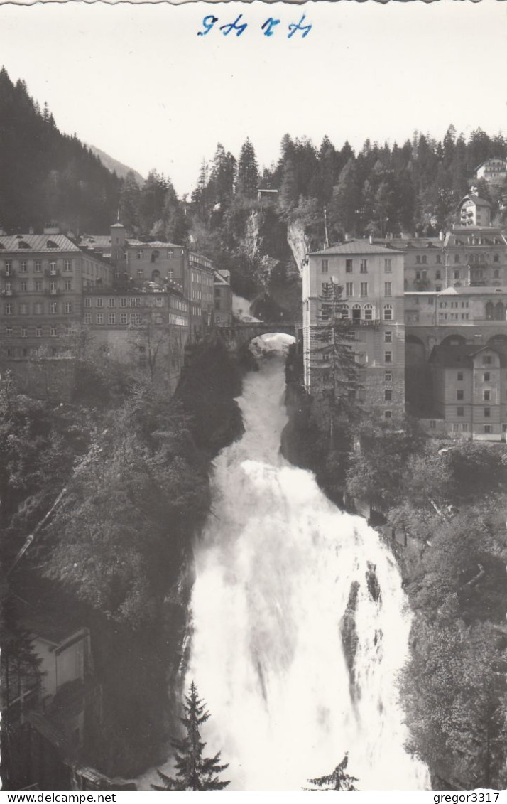 E1082) BAD GASTEIN - Wasserfall U Häuser ALT ! - Bad Gastein