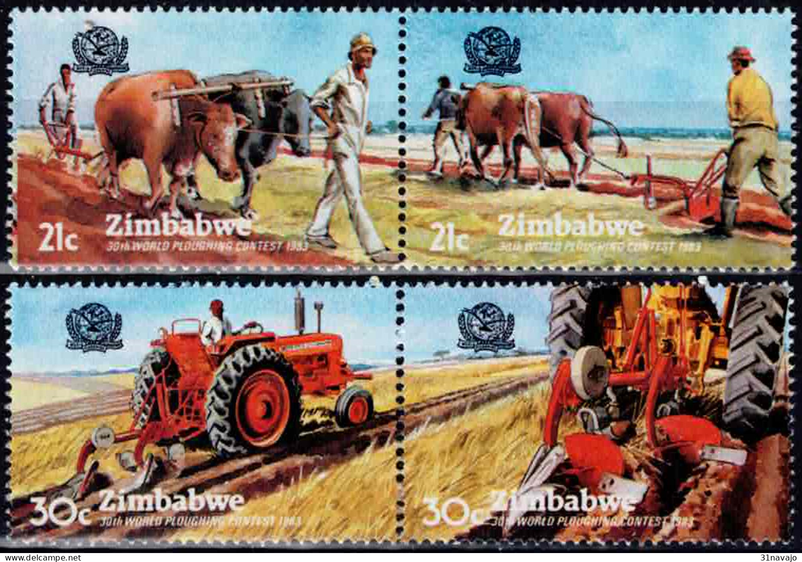 ZIMBABWE - 30e Concours International De Labourage - Zimbabwe (1980-...)