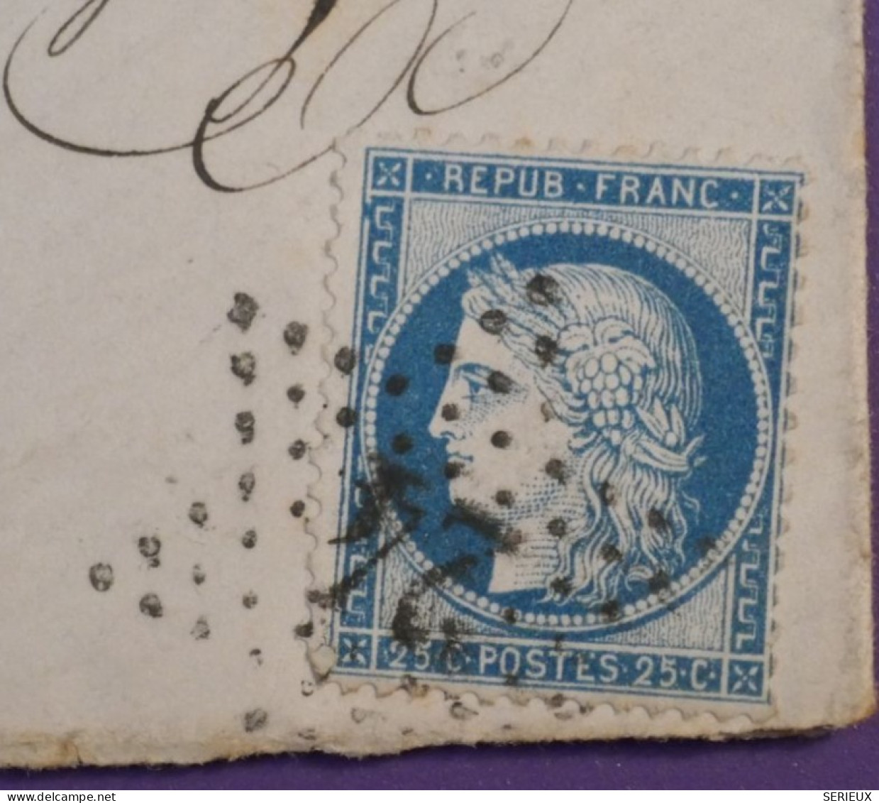 DF20 FRANCE  BELLE LETTRE  1876 ETOILE DE PARIS N°24  A VERNON   +CERES N°60 ++ AFF. INTERESSANT+ + - 1849-1876: Klassik