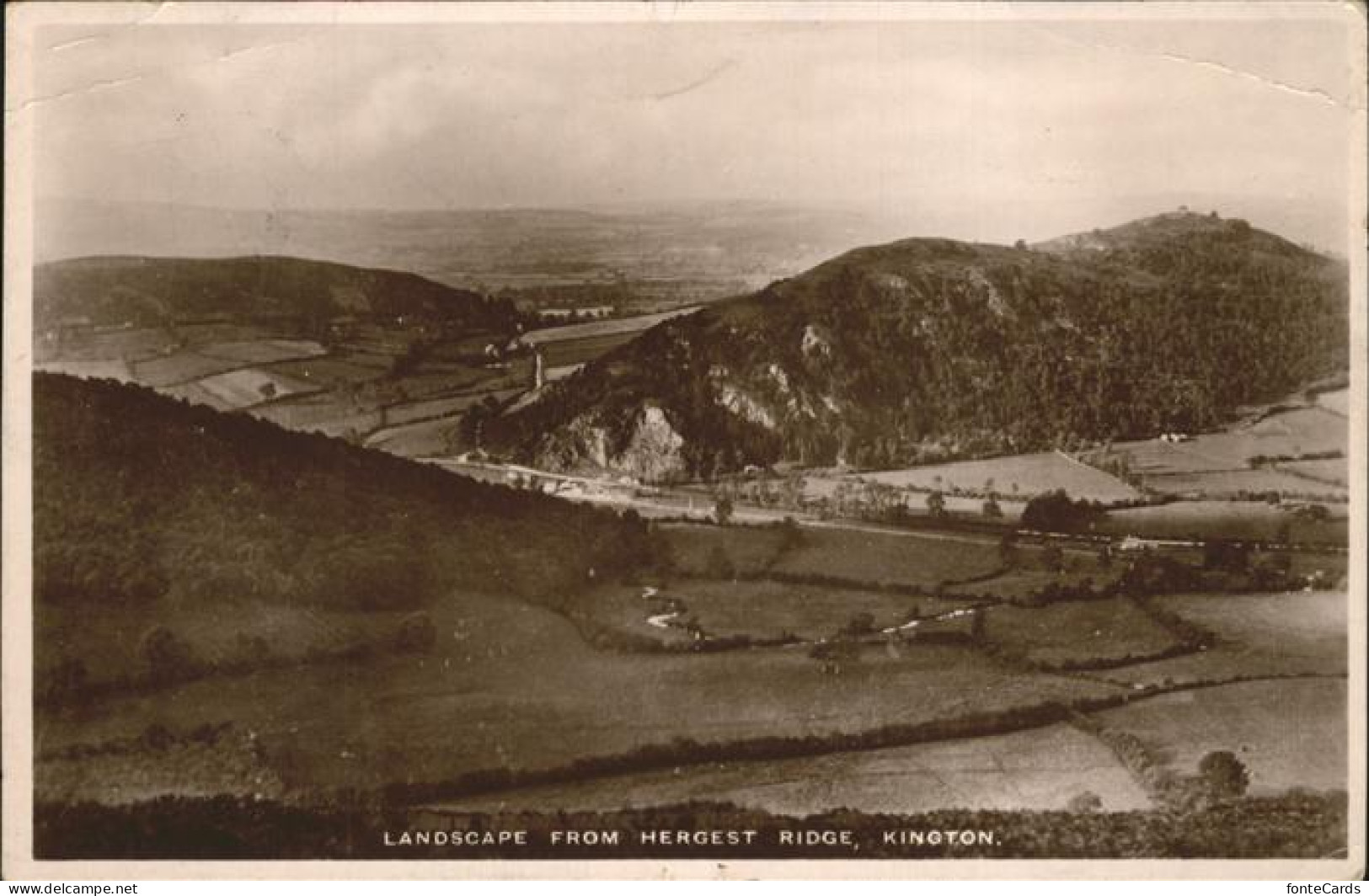 11322660 Kington Town Landscape From Hergest Ridge Herefordshire, County Of - Herefordshire