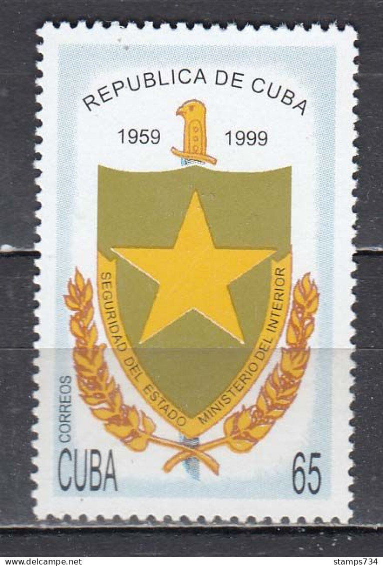 Cuba 1999 - 40 Years Of State Security Service, Mi-Nr. 4198, MNH** - Neufs