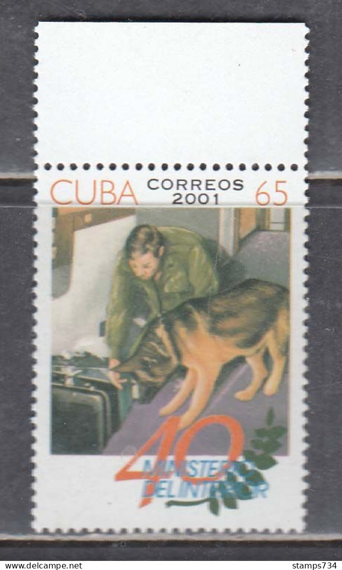 Cuba 2001 - 40 Years Of The Ministry Of The Interior, Mi-Nr. 4358, MNH** - Unused Stamps