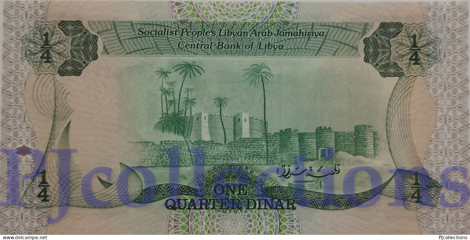 LIBYA 1/4 DINAR 1984 PICK 47 UNC - Libye