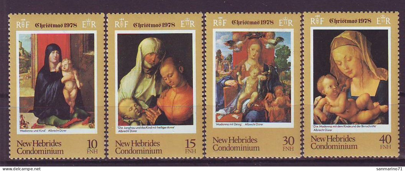 NEW HEBRIDES 519-522,unused (**) Christmas 1978 - Ungebraucht