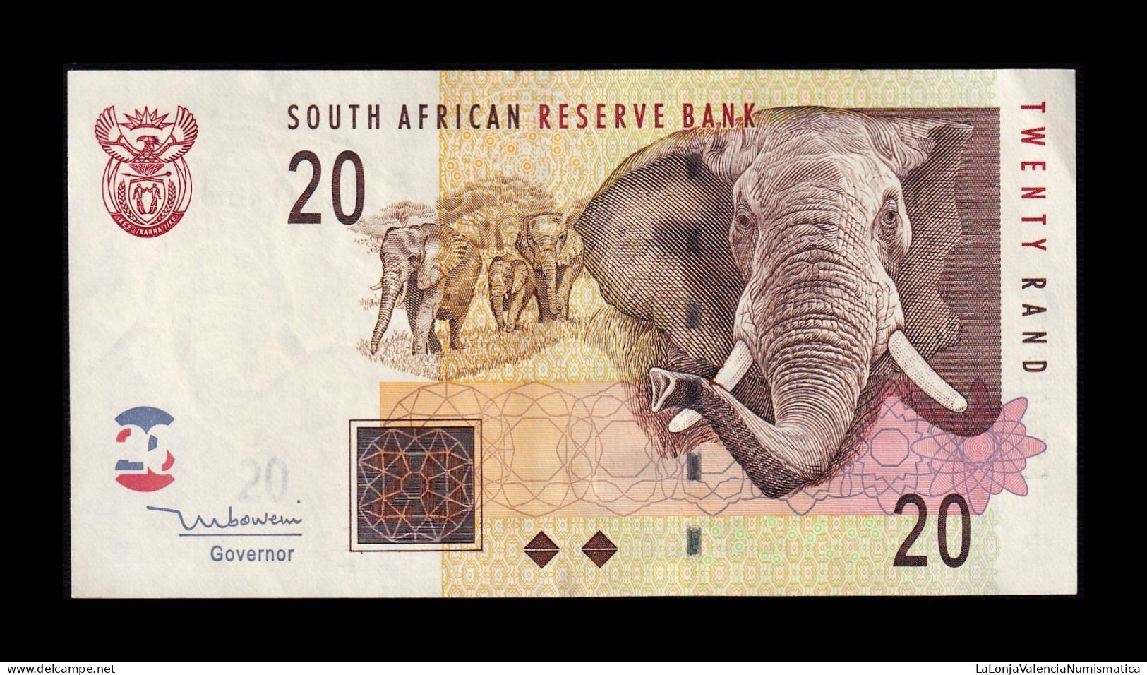 Sudáfrica South Africa 20 Rand ND 2005 Pick 129a Ebc/+ Xf/+ - Sudafrica