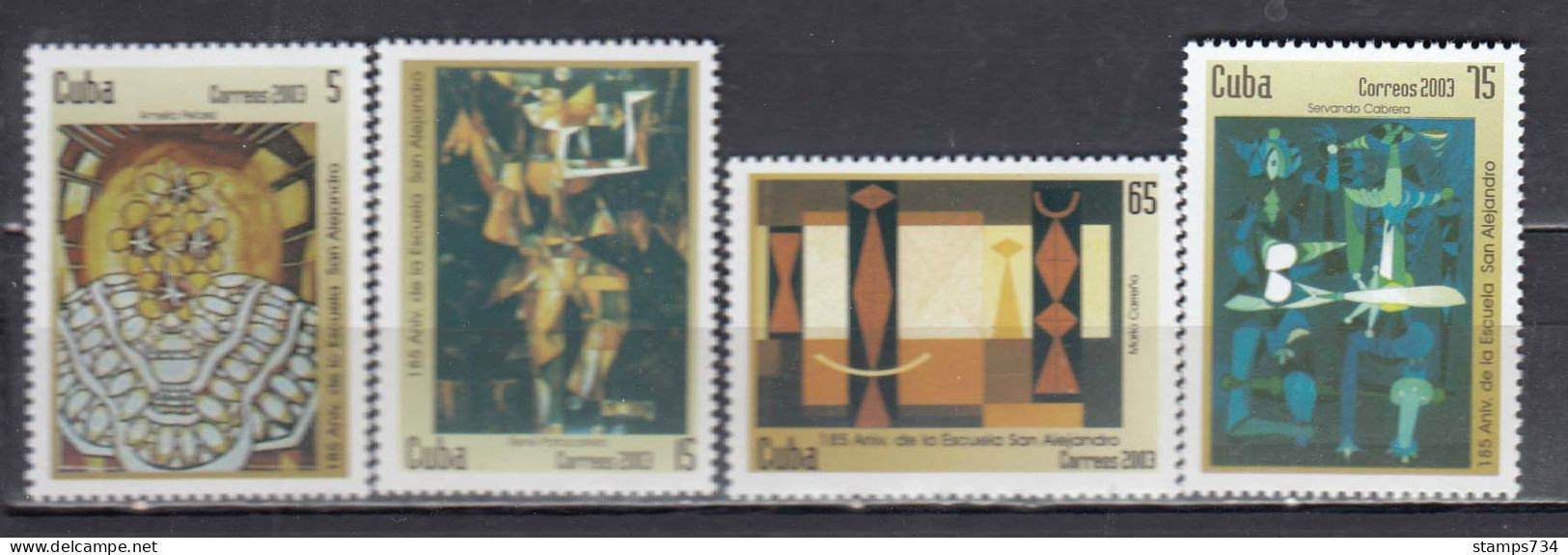 Cuba 2003 - 185 Years Of The San Alejandro School Of Art, Mi-Nr. 4496/99, MNH** - Unused Stamps