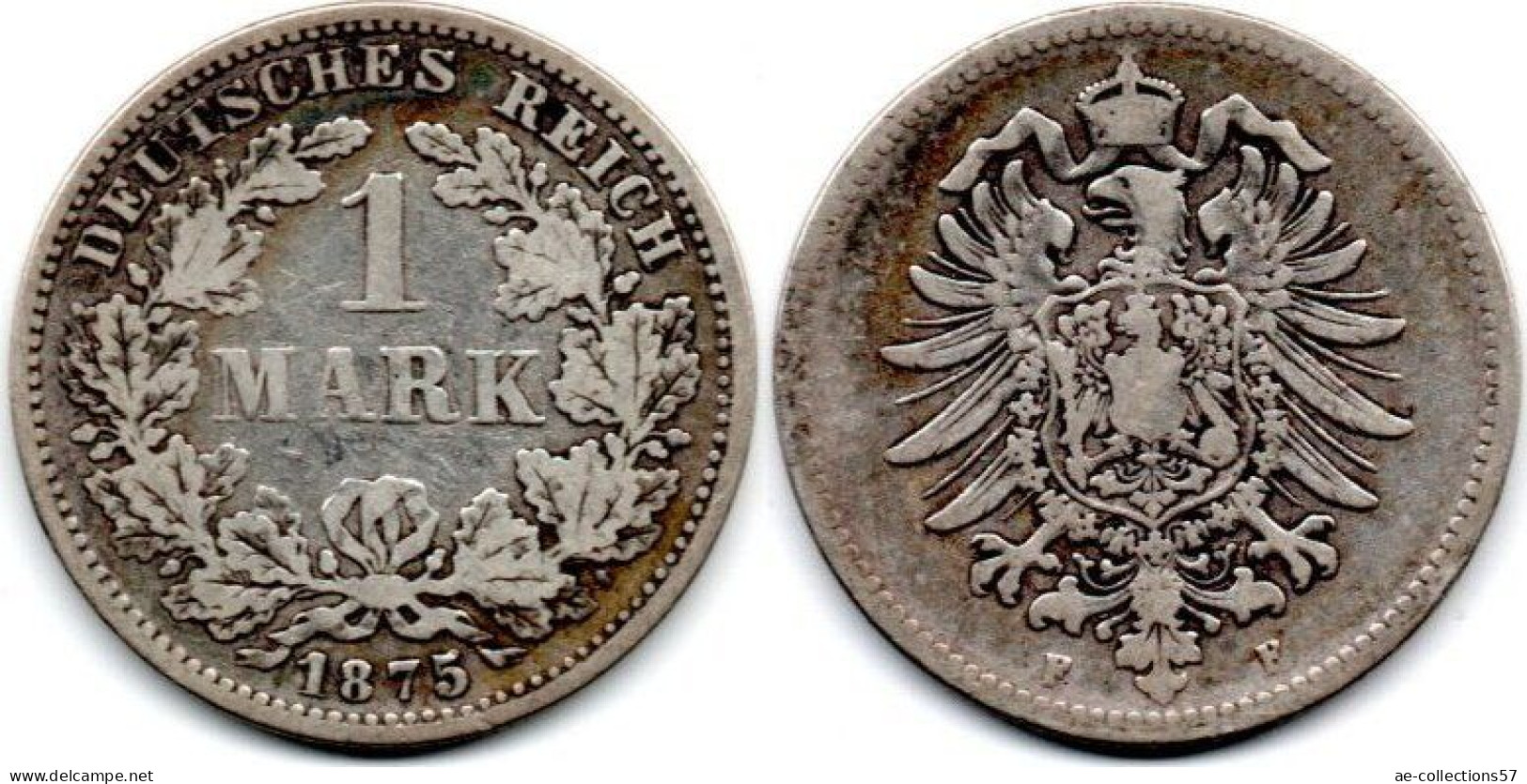 MA 29332 / Allemagne - Deutschland - Germany 1 Mark 1875 G TB+ - 1 Mark