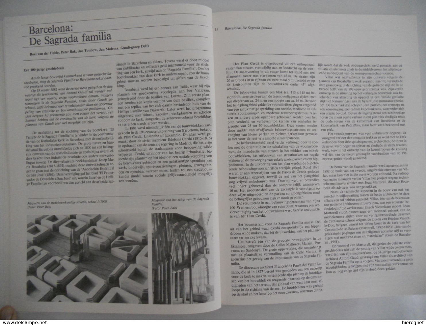 Vijf Europese Kathedralen Parijs Barcelona Haarlem Londen Brussel -themanr 198 Tijdschrift VLAANDEREN 1984 Architectuur - History