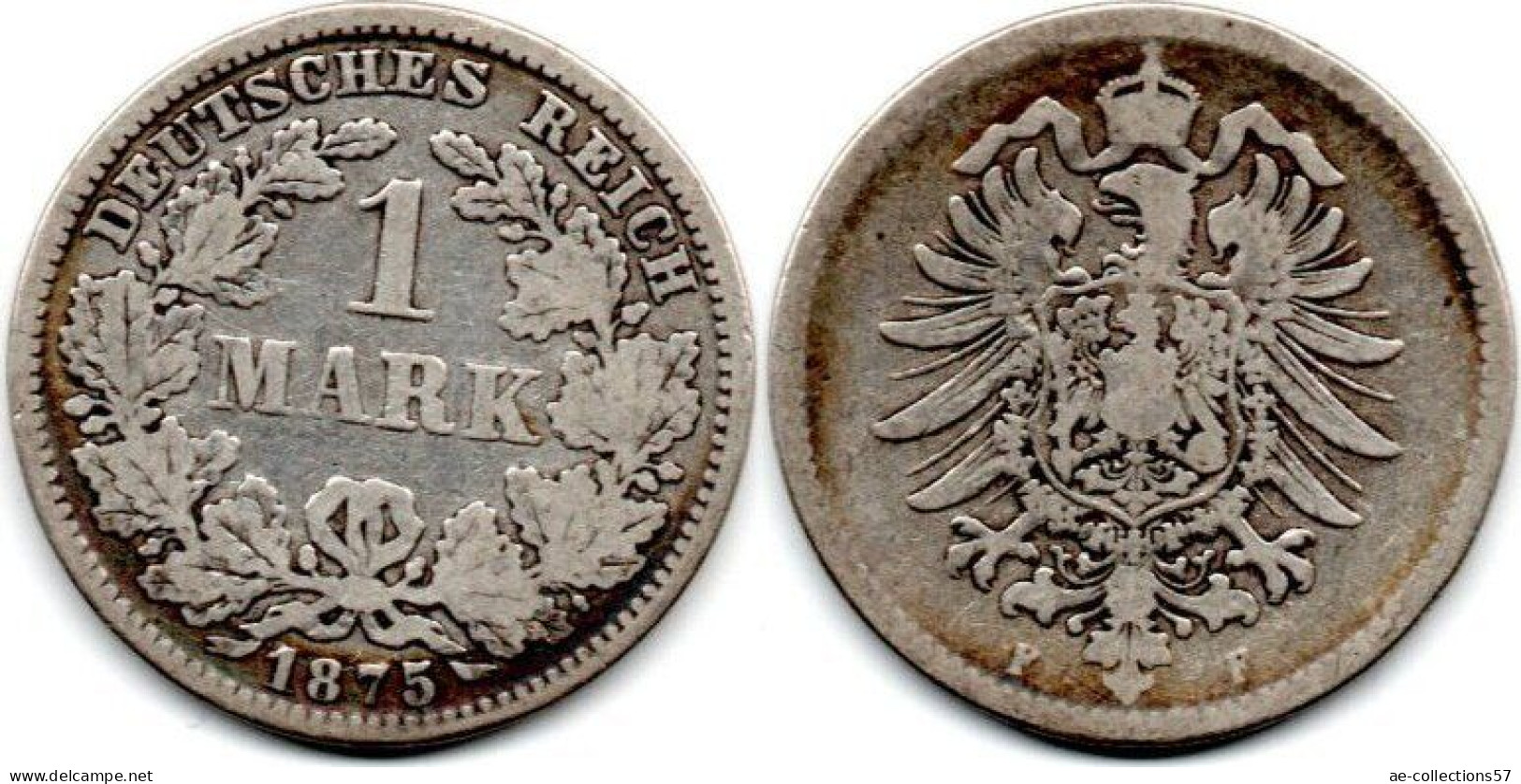 MA 29333 / Allemagne - Deutschland - Germany 1 Mark 1875 F TB+ - 1 Mark