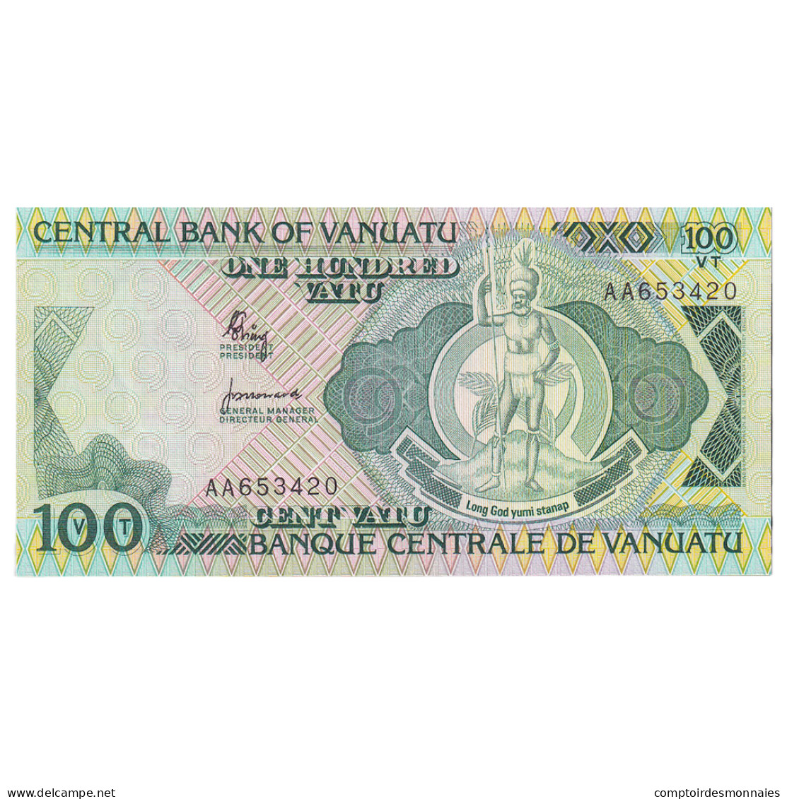 Billet, Vanuatu, 100 Vatu, Undated (1982), KM:1a, NEUF - Vanuatu