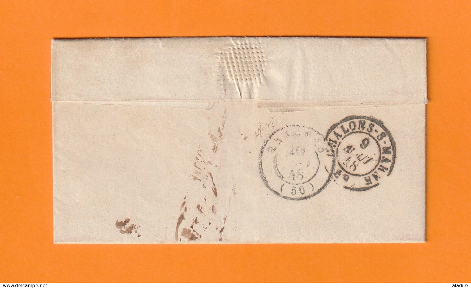 1848 - Lettre Pliée De 2 P.  De Sainte Ste Menehoulde, Marne (rare)  Vers Langres, Haute Marne - Via Chalons Sur Marne - 1801-1848: Vorläufer XIX