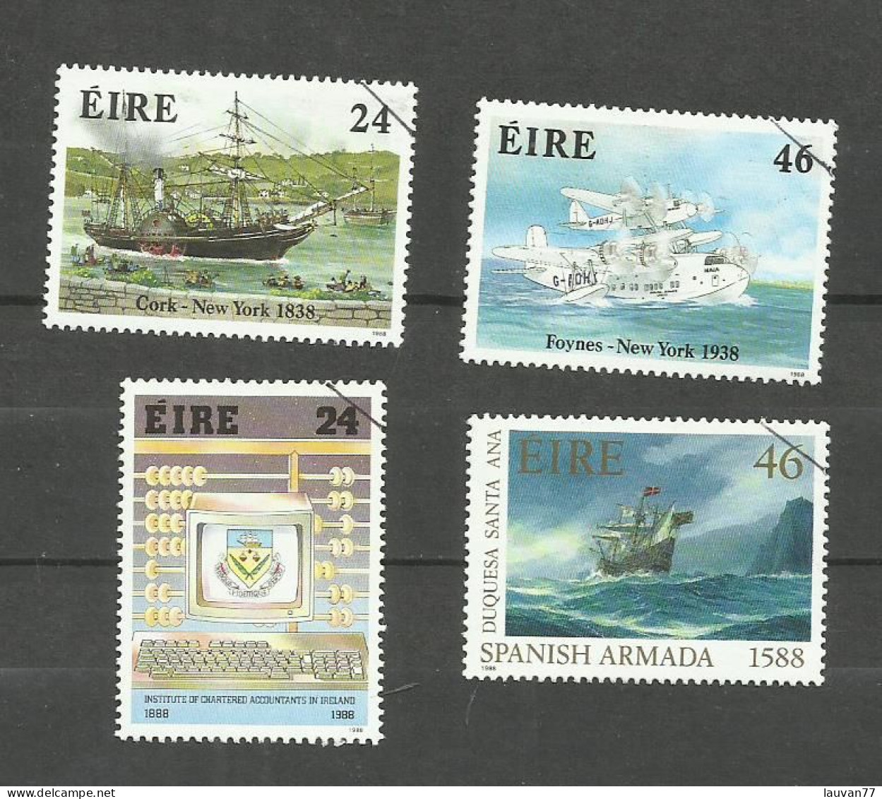 Irlande N°655, 656, 665, 666 Cote 5.75€ - Oblitérés