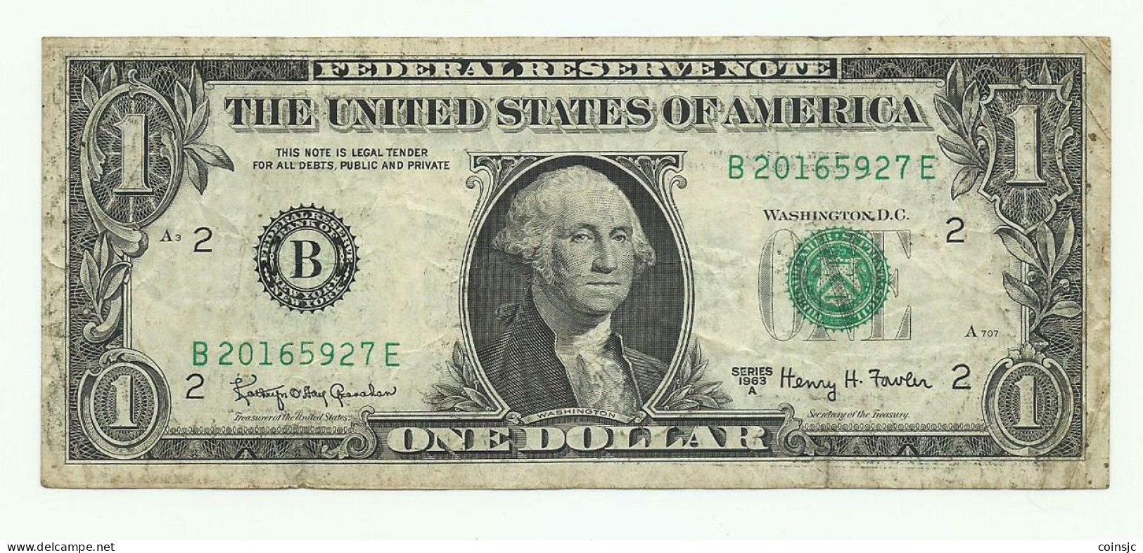 USA - BILLETE 1 DOLAR - 1963 A - Zu Identifizieren