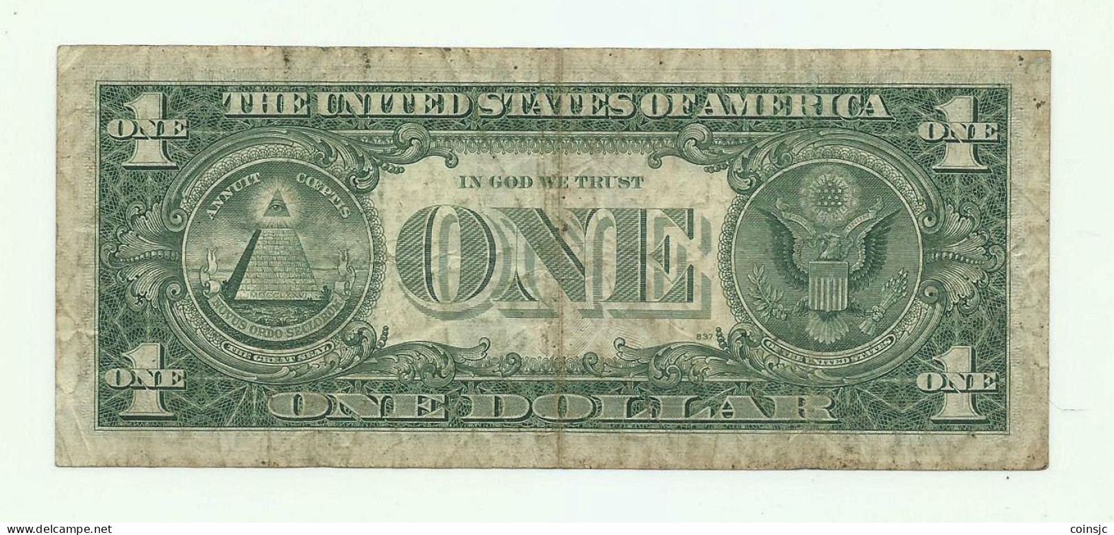 USA - BILLETE 1 DOLAR - 1963 A - A Identifier