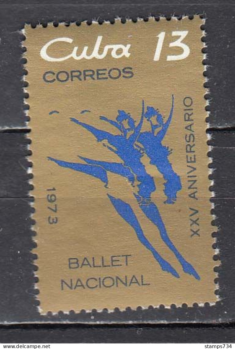 Cuba 1973 - 25 Years Of The Cuban National Ballet, Mi-Nr. 1917, MNH** - Neufs