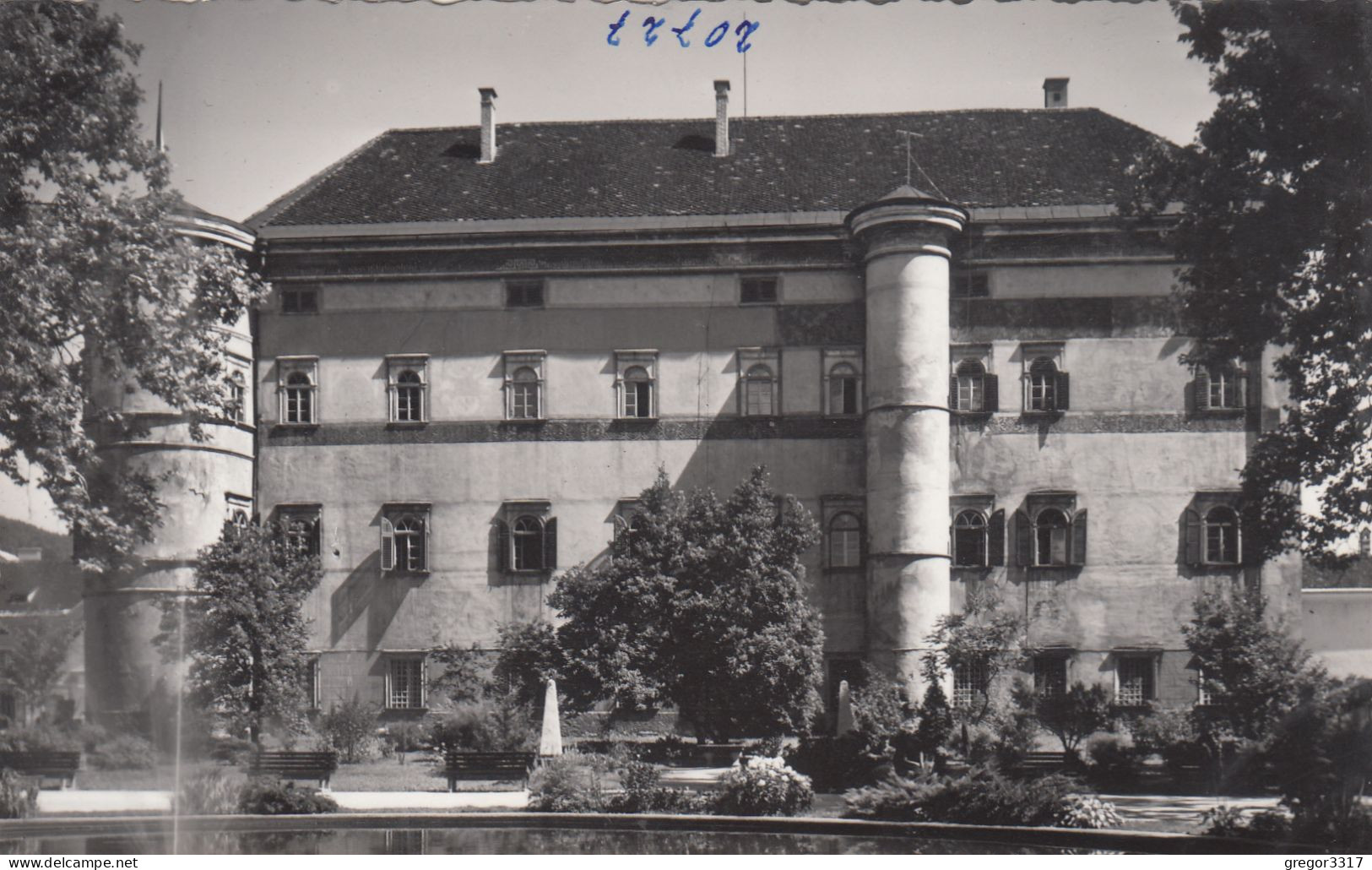 E1139) SPITTAL A. D. Drau - Kärnten - Schloß Porcia - FOTO AK Mit PArkansicht ALT - Spittal An Der Drau