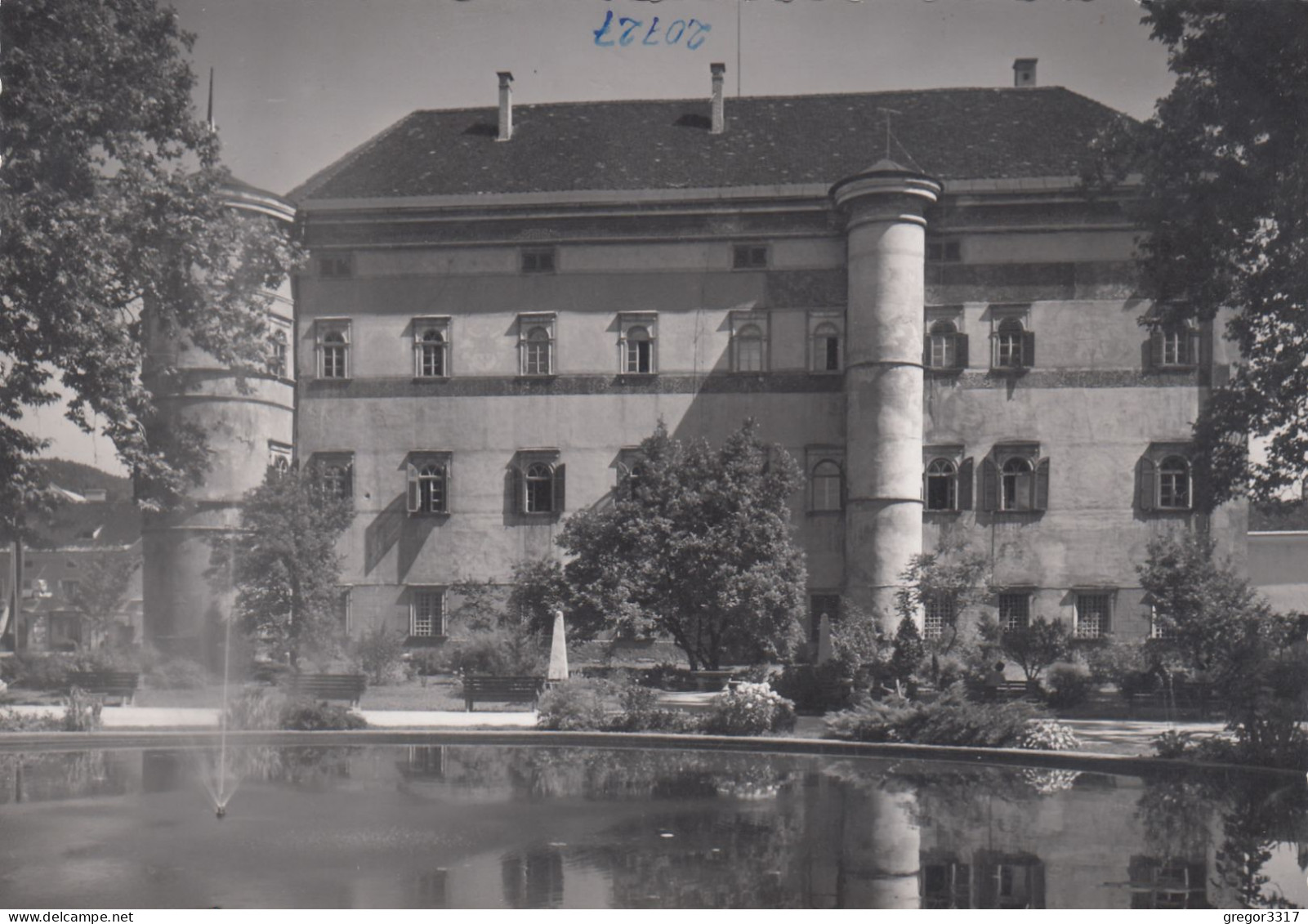 E1140) SPITTAL A. D. Drau - Kärnten - Schloß Porcia -seitlich - Brunnen - FOTO AK - Spittal An Der Drau