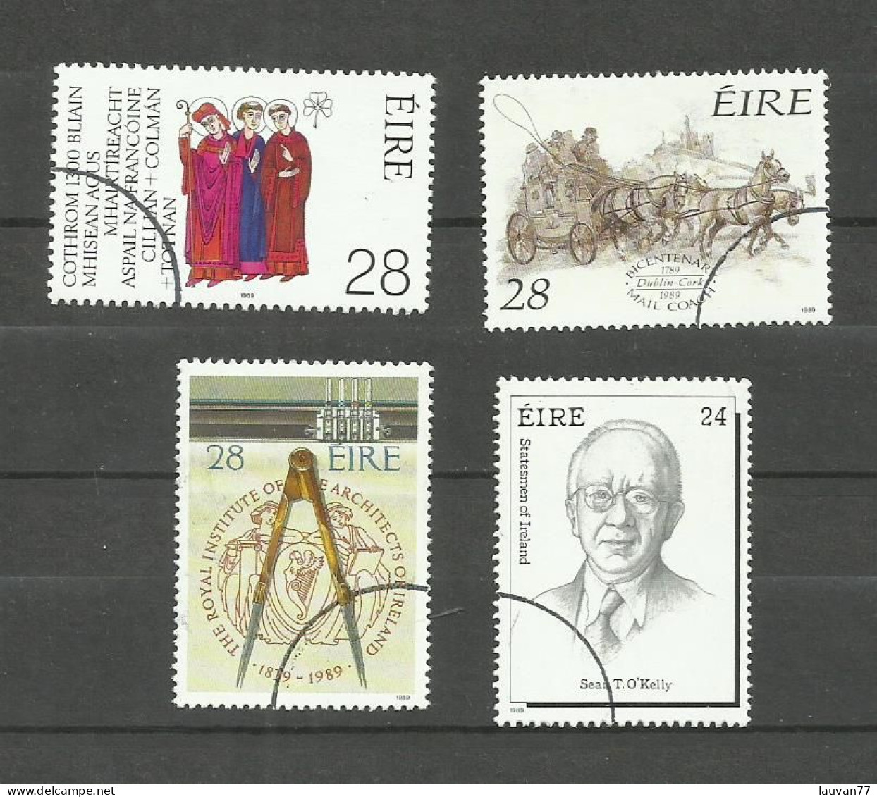 Irlande N°686 à 689 Cote 4€ - Oblitérés