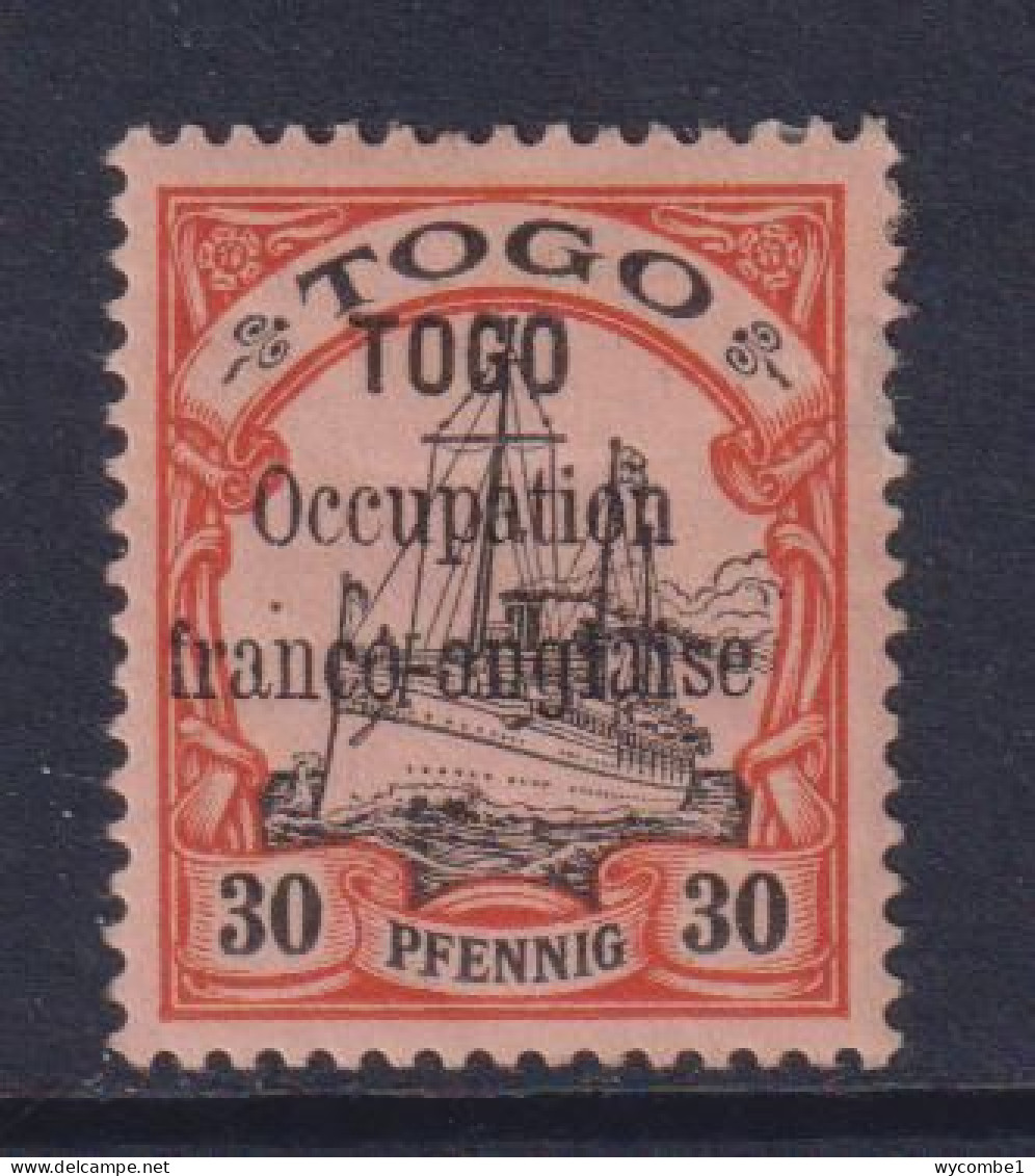 TOGO  - 1914 Optd Togo Occupation Franco-Anglais 30pf Used As Scan - Gebruikt