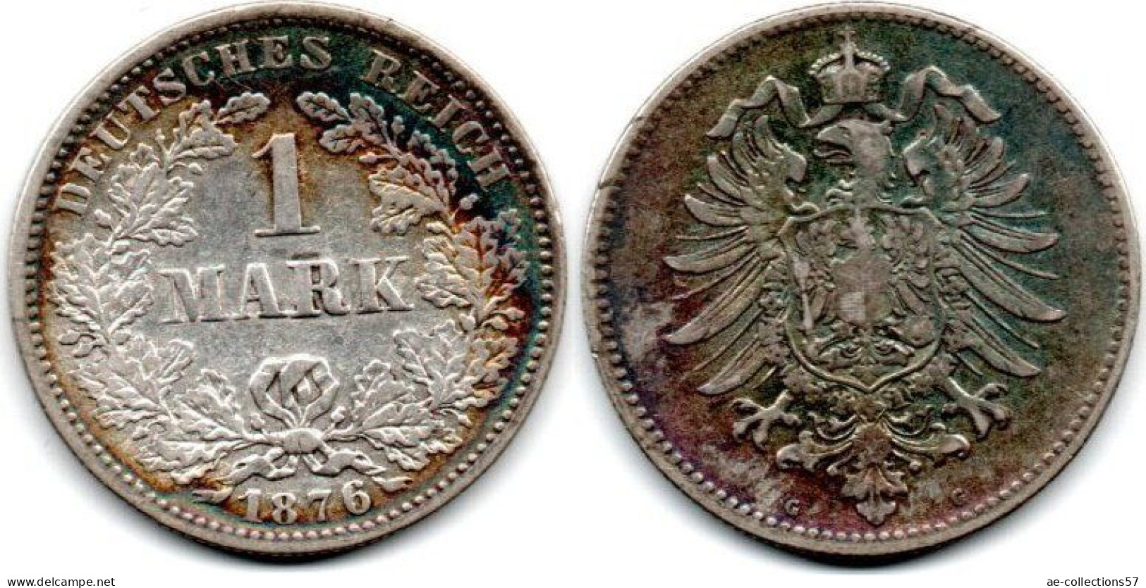 MA 29345 / Allemagne - Deutschland - Germany 1 Mark 1876 G TB+ - 1 Mark