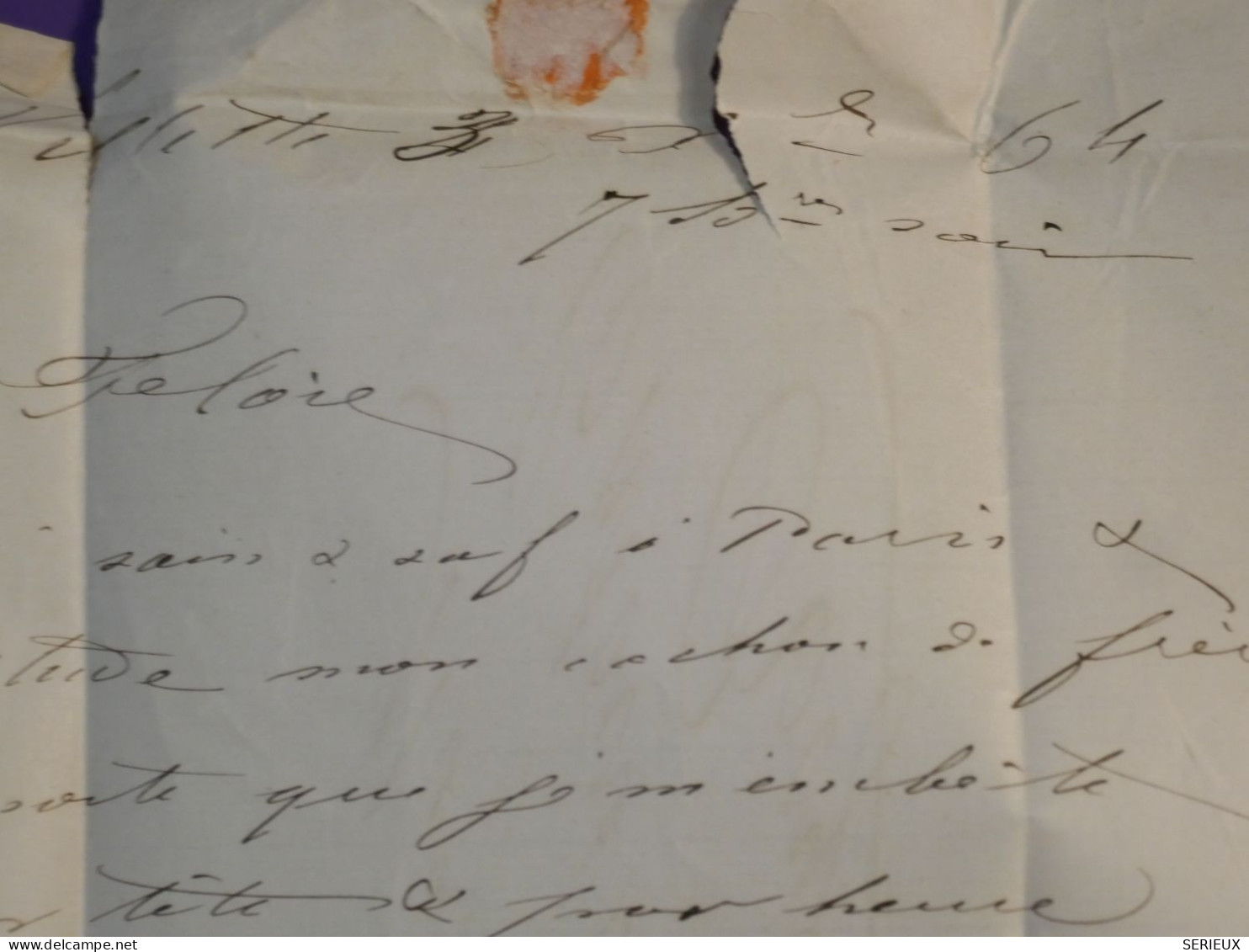 DF20 FRANCE  BELLE LETTRE 1864 ETOILE DE PARIS N°26  A  ROYE    +N°22 + AFF. INTERESSANT + - 1849-1876: Periodo Clásico