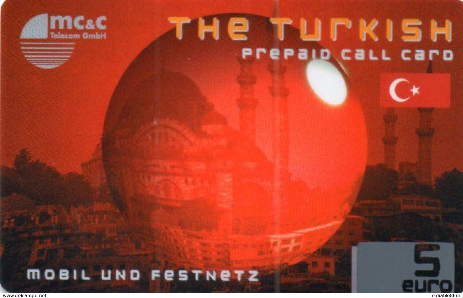GERMANY - PREPAID - MC & C TELECOM GmbH - THE TURKISH - MOSQUE - TURKEY RELATED - MINT - Cellulari, Carte Prepagate E Ricariche
