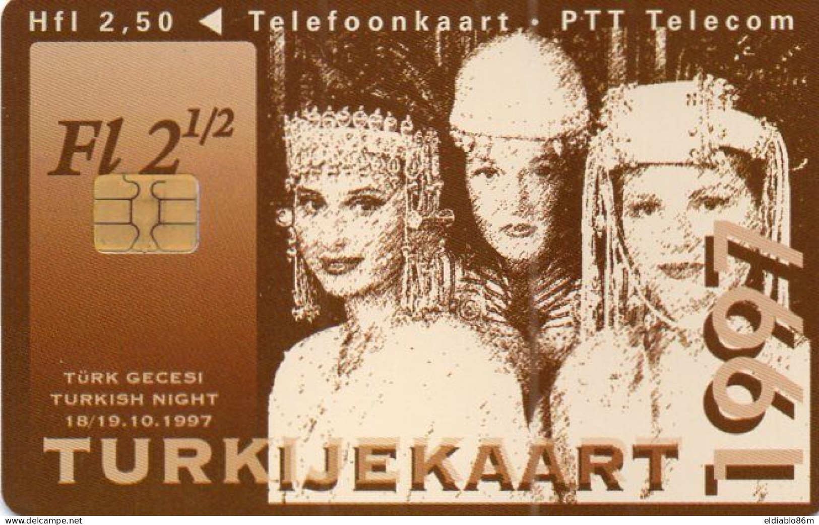 NETHERLANDS - CHIP CARD - CKD114 - TURKIJEKAART - TURKISH NIGHT - WOMAN - Publiques