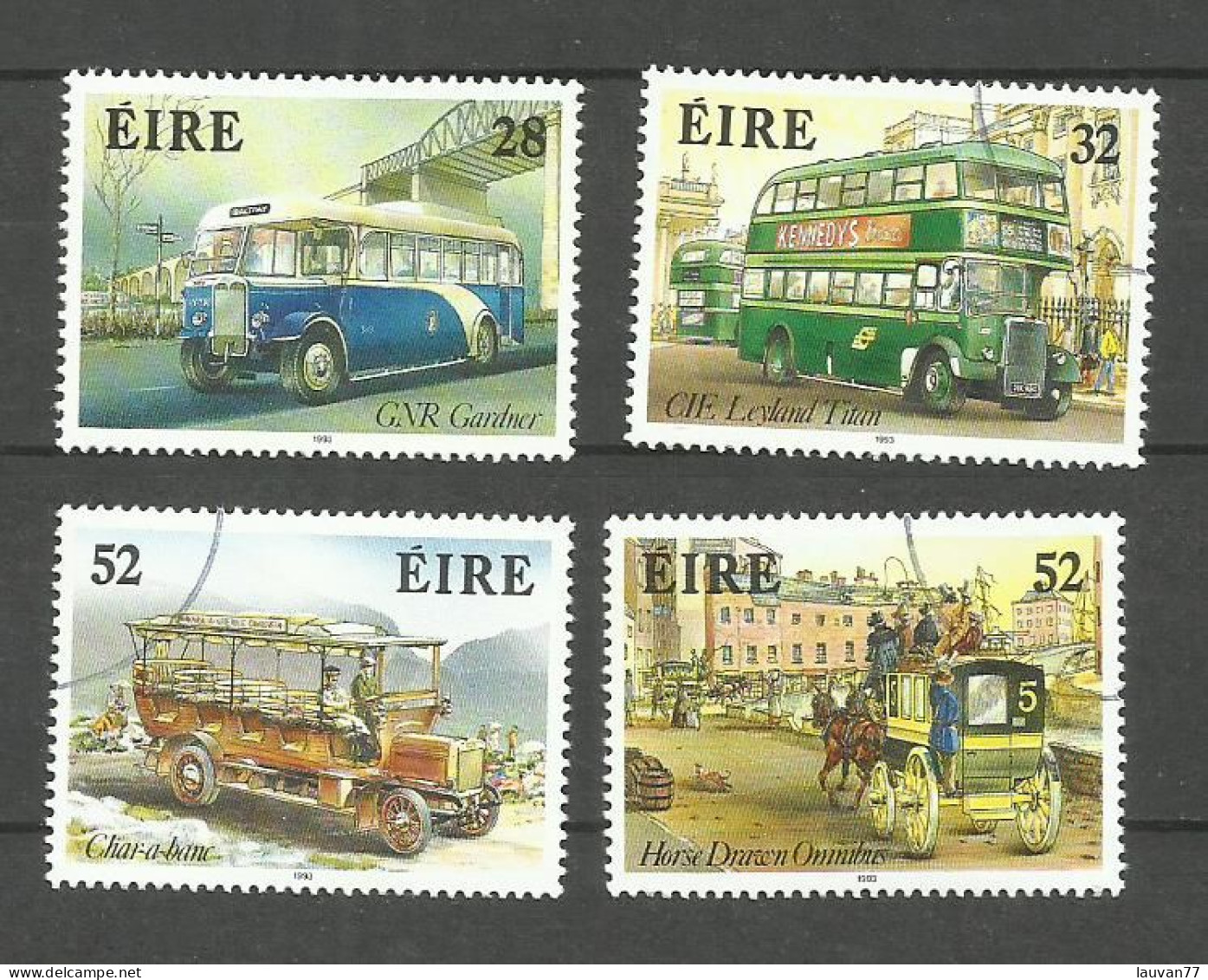 Irlande N°838 à 841  Cote 6.25€ - Used Stamps