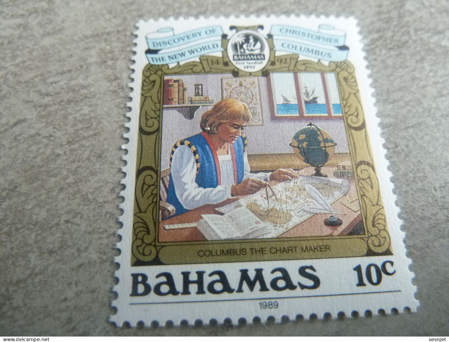Bahamas - Columbus The Chart Maker - Val 10 C. - Multicolore - Neuf Sans Trace De Charnière - Année 1989 - - Bahamas (1973-...)
