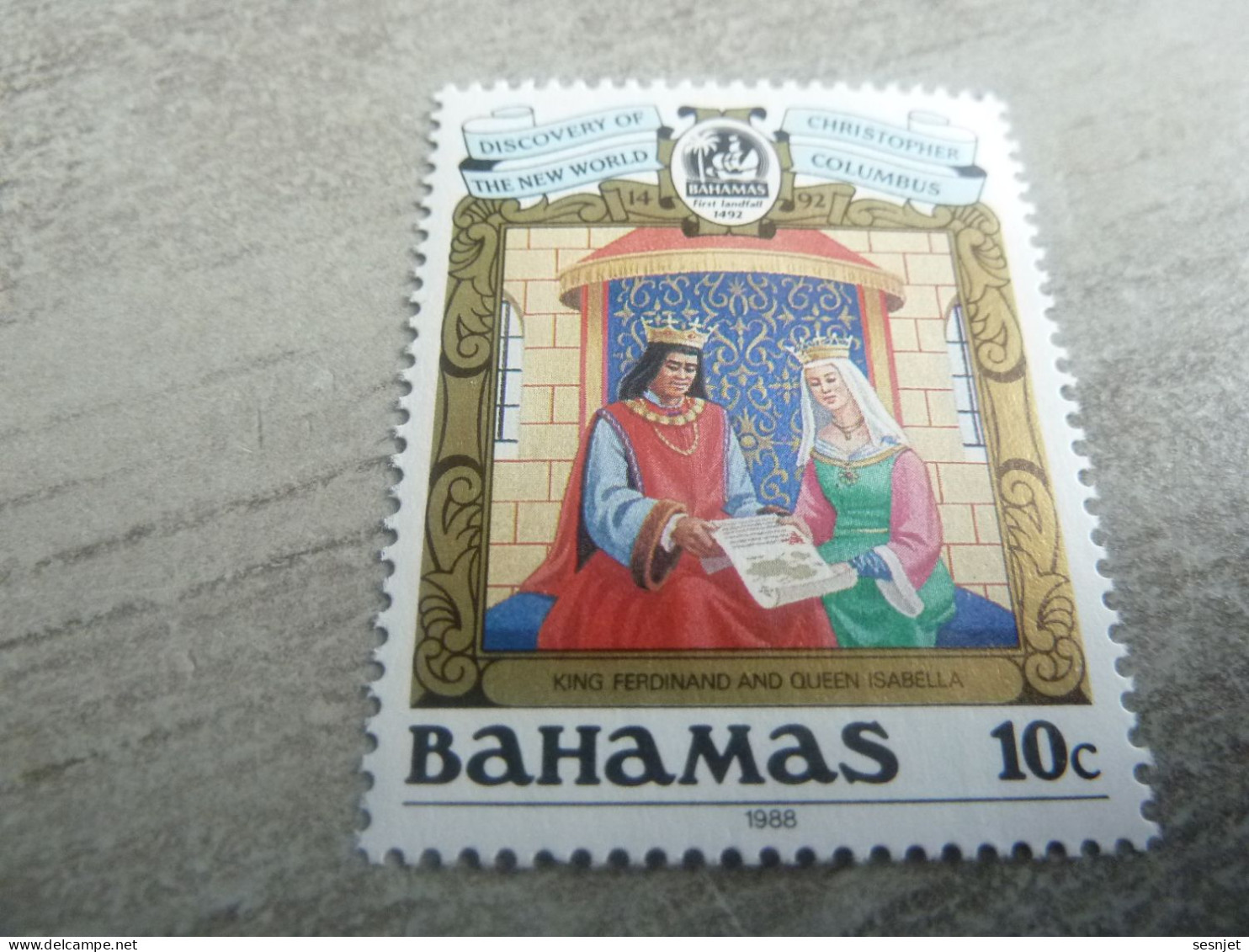 Bahamas - King Ferdinand And Queen Isabella - Val 10 C. - Multicolore - Neuf Sans Trace De Charnière - Année 1988 - - Bahamas (1973-...)