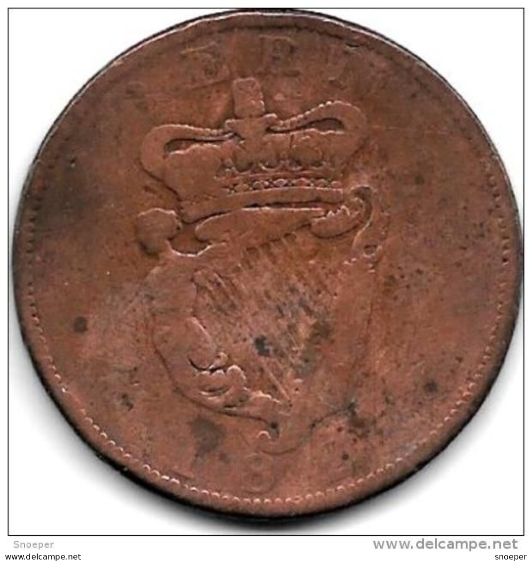 *ireland  1 Penny  1822  Km 151 - Irlande