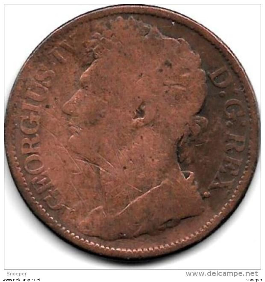 *ireland  1 Penny  1822  Km 151 - Irland