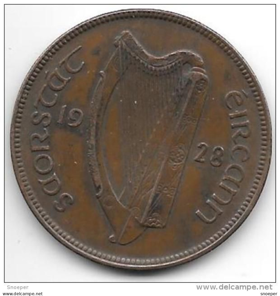 Ireland  1 Penny  1928  Km 3  Xf - Ireland