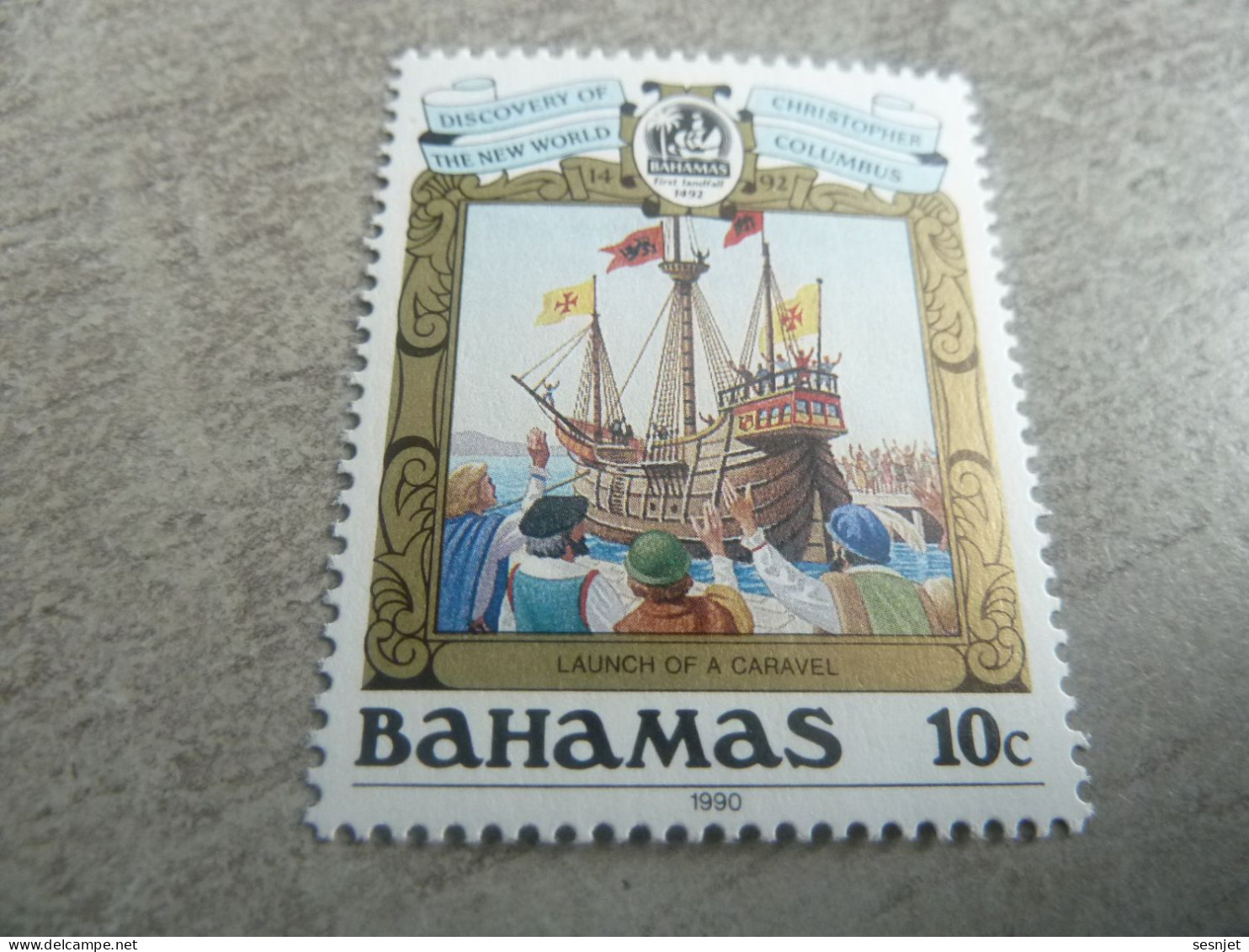 Bahamas - Launch Of A Caravel - Val 10 C. - Multicolore - Neuf Sans Trace De Charnière - Année 1990 - - Bahamas (1973-...)