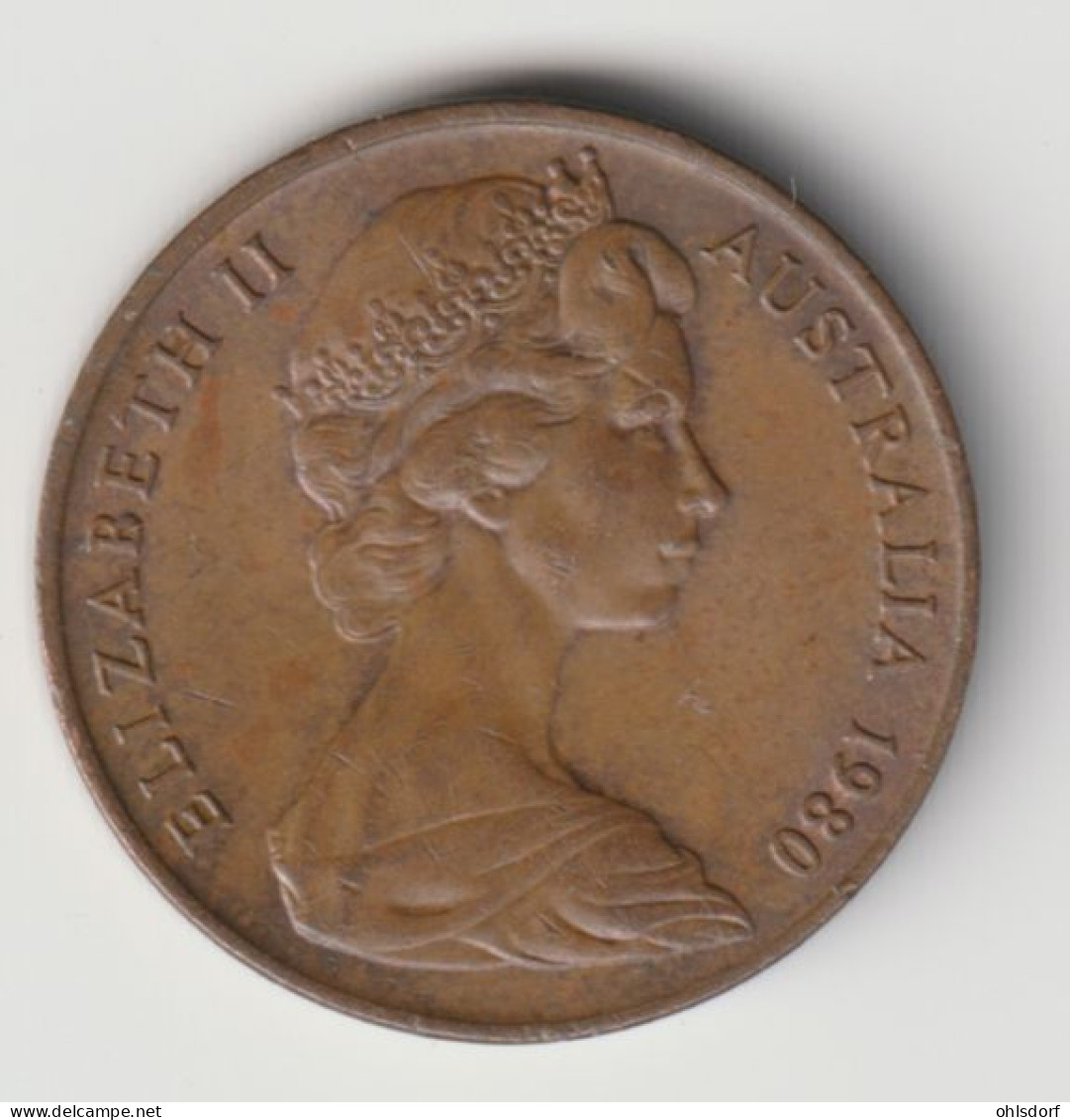 AUSTRALIA 1980: 2 Cents, KM 63 - 2 Cents