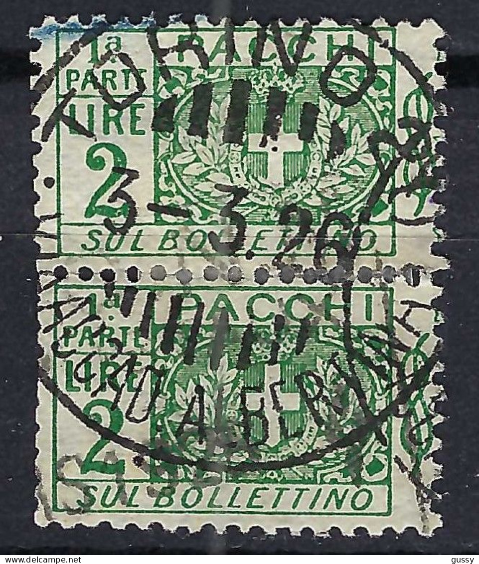 ITALIE Colis Postaux Ca.1914: Paire De Y&T 13 Obl. "Torino" - Colis-postaux