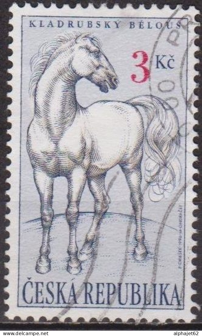 Faune - Animaux - TCHEQUIE - REPUBLIQUE TCHEQUE - Cheval De Kladrubsky - N° 121 - 1996 - Oblitérés