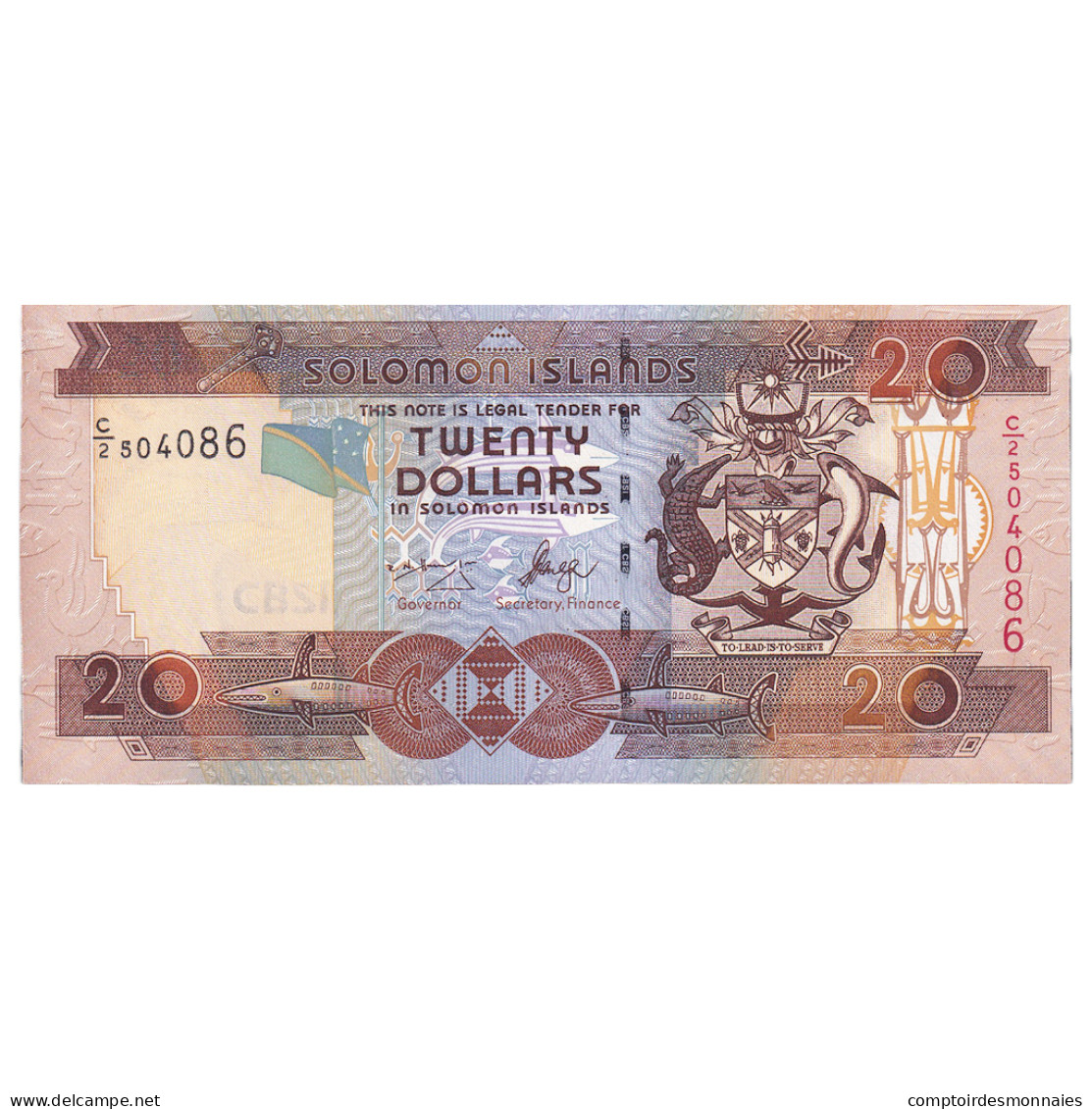 Billet, Îles Salomon, 20 Dollars, 2006, KM:28, NEUF - Isla Salomon