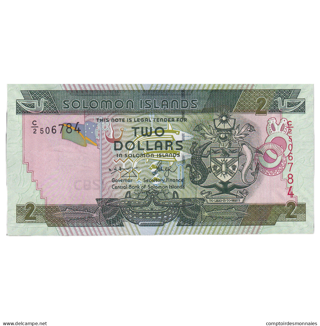 Billet, Îles Salomon, 2 Dollars, 2011, NEUF - Solomonen