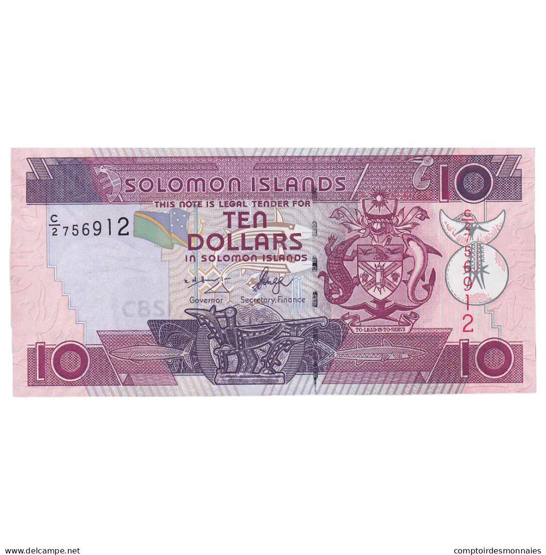 Billet, Îles Salomon, 10 Dollars, 1996, KM:20, NEUF - Solomonen