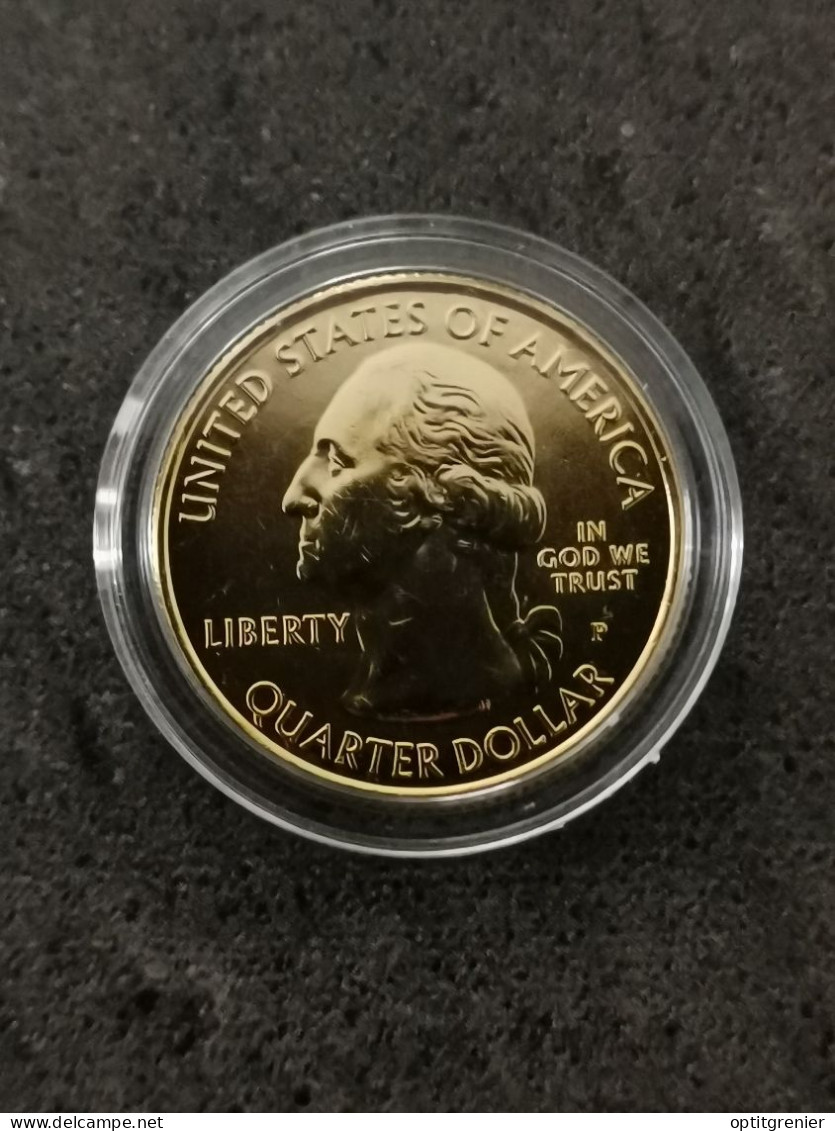 NATIONAL PARKS QUARTER DOLLAR 2010 P CALIFORNIE YOSEMITE / CUPRONICKEL DORURE OR 24 CARATS / USA / + CERTIFICAT - 2010-...: National Parks