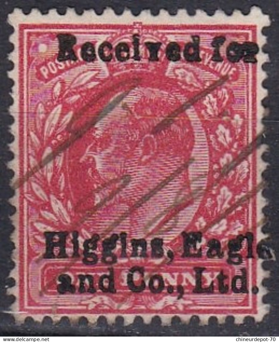 Received For Higgins, Eagle And Co., Ltd Roi King - Other & Unclassified