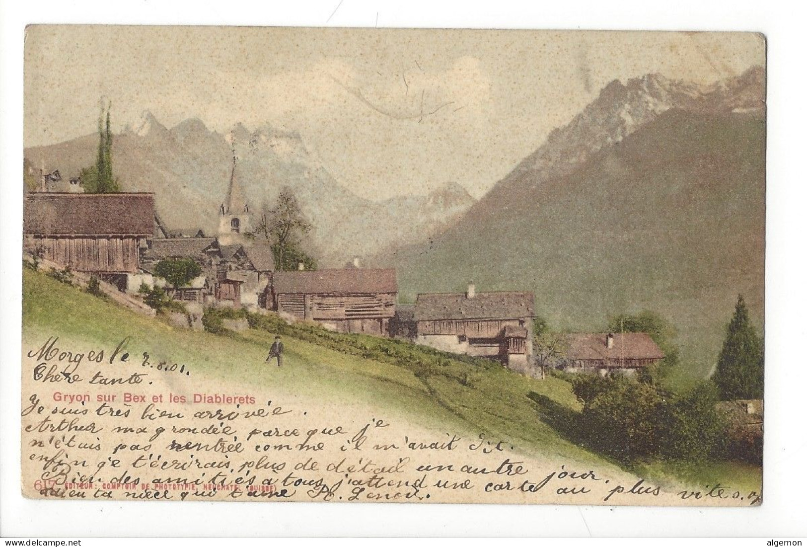 31918 - Gryon Sur Bex Et Les Diablerets Circulée 1901 - Gryon