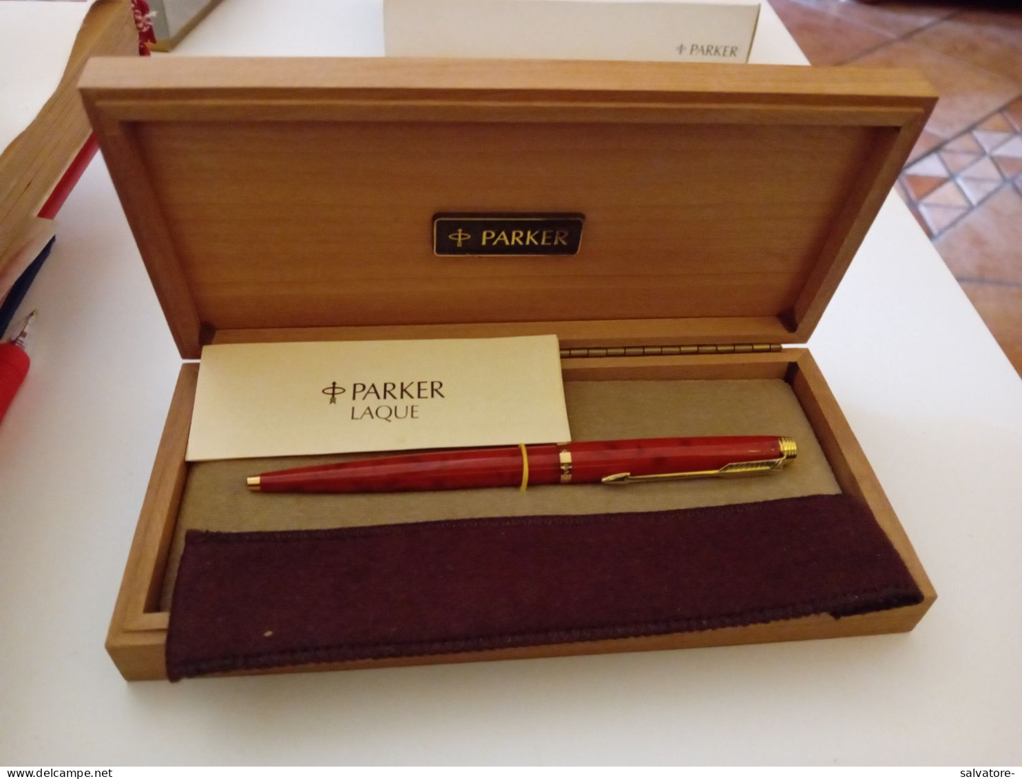 PENNA PARKER LAQUE - MAI USATA CON SCATOLA E CUSTUDIA - Pens