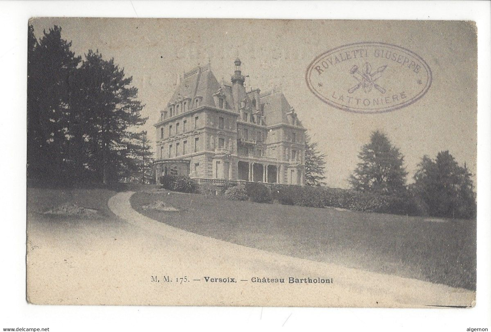 31920 - Versoix Château Bartholoni Circulée 1905 - Versoix