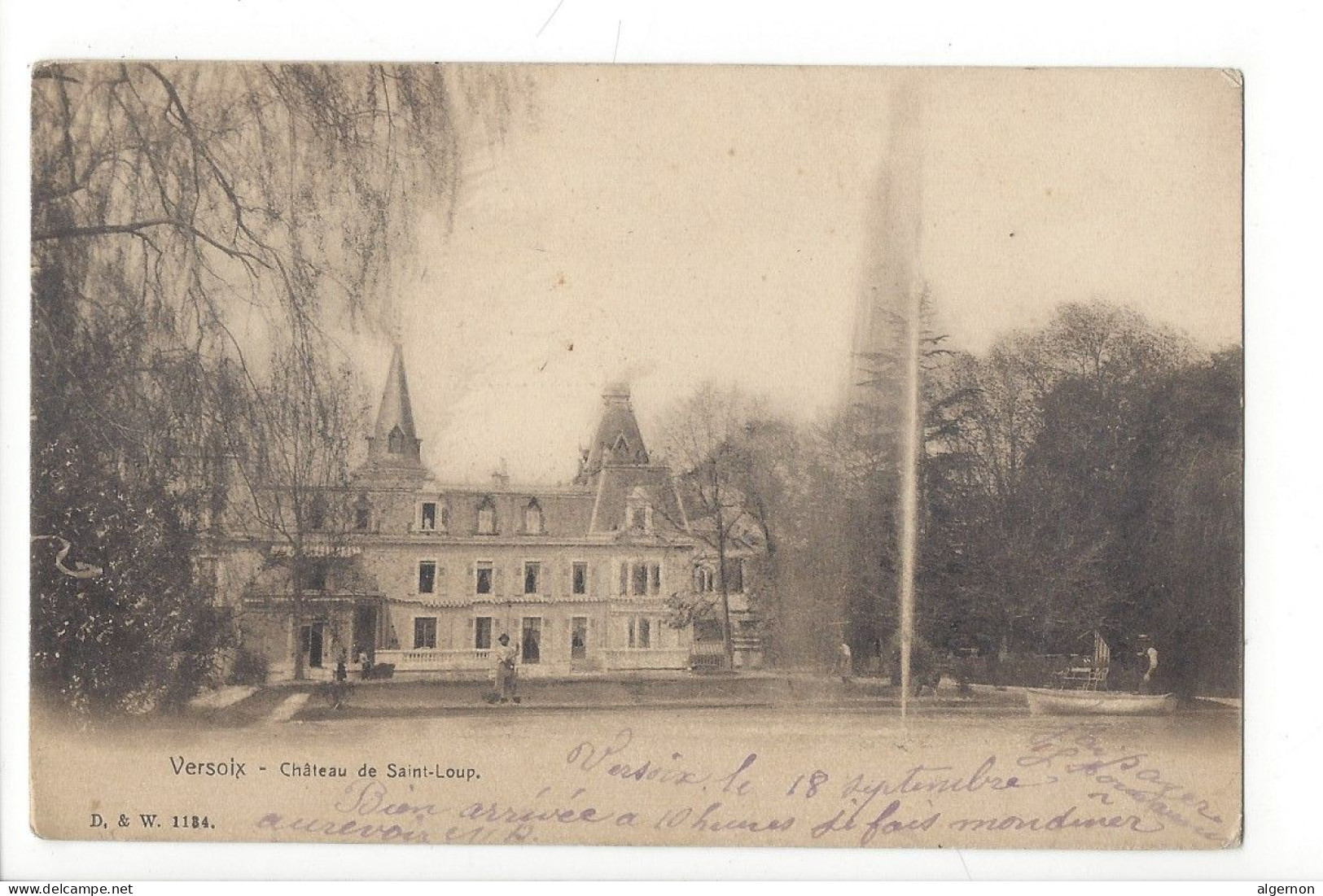 31921 - Versoix Château De Saint-Loup Circulée 1906 - Versoix