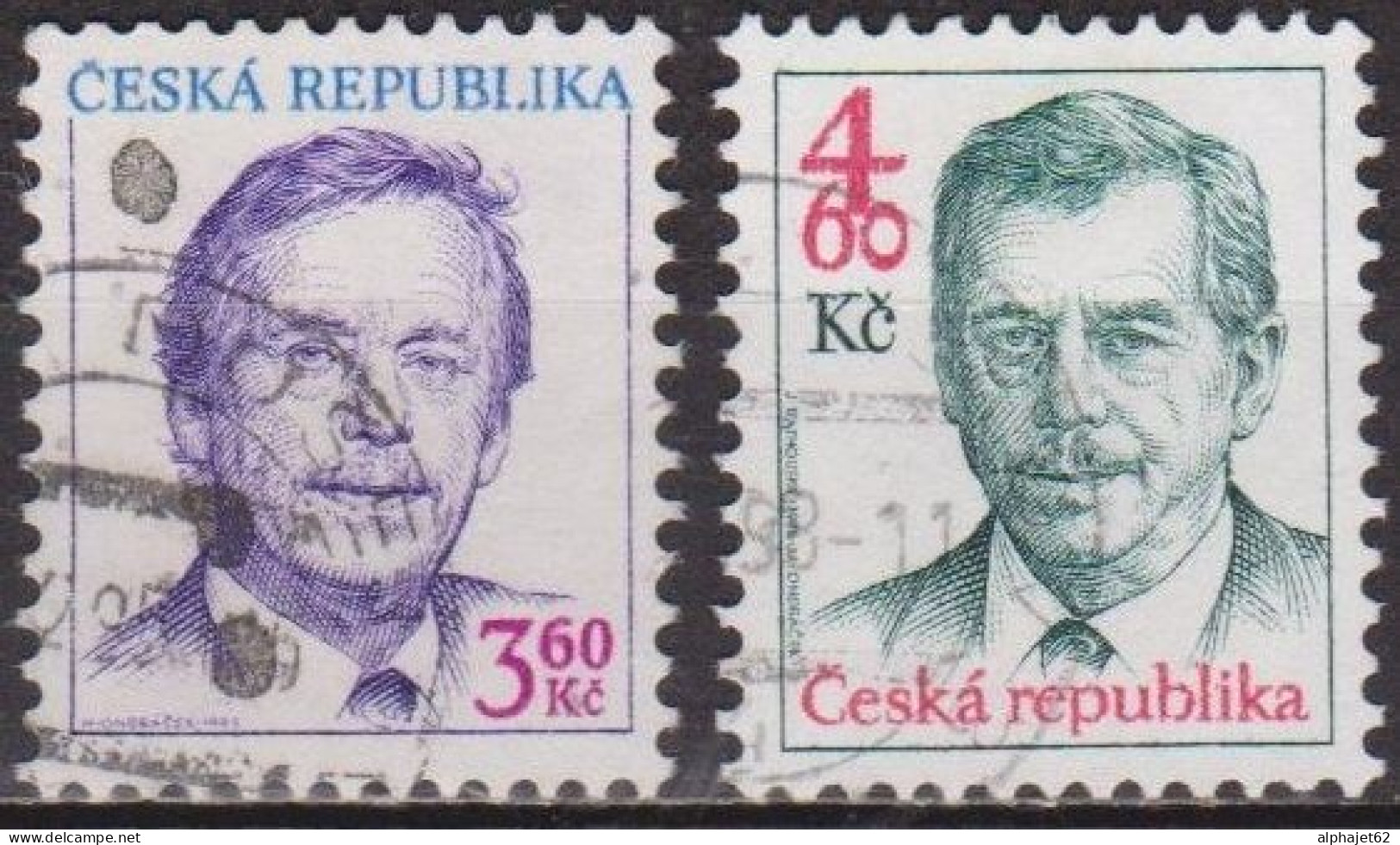 Président - TCHEQUIE - REPUBLIQUE TCHEQUE - Vaclav Havel - N° 69-164 - 1995-1998 - Gebraucht